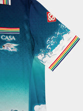 Casablanca La Déesse Du Stade Silk Satin Shirt