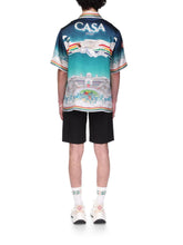 Casablanca La Déesse Du Stade Silk Satin Shirt