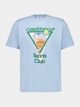 Casablanca Blue Metaphysical Tennis Icon T-Shirt