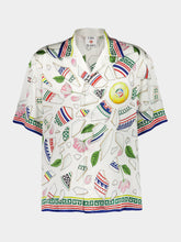 Casablanca Le Vase Brisé Silk Short Sleeve Shirt