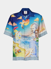 Casablanca Blue Le Plongeon Silk Shirt