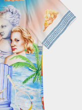 Casablanca Blue Le Plongeon Silk Shirt