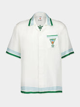 Casablanca White Metaphysical Tennis Icon Silk Shirt