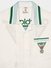 Casablanca White Metaphysical Tennis Icon Silk Shirt