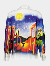 Casablanca Midnight Acropolis Silk Shirt