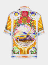 Casablanca La Tornade De Rose Short Sleeve Silk Shirt