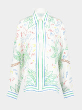 Casablanca Crayon Tennis Club Silk Shirt