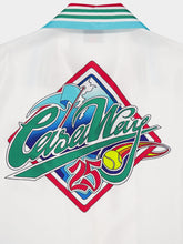 Casablanca White Casa Way World Series Cuban Collar Silk Shirt