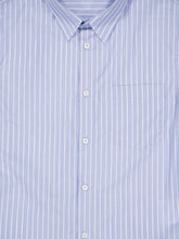 Prada Sky Blue and White Striped Cotton Shirt