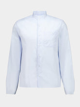 Prada Astro Blue Cotton Mandarin Shirt