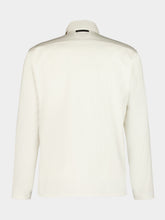 Prada Talc White Cotton Zip-Up Shirt