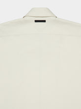 Prada Talc White Cotton Zip-Up Shirt