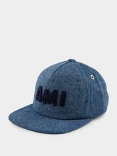 Ami Paris Blue Patch Trucker Cap