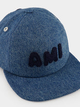 Ami Paris Blue Patch Trucker Cap