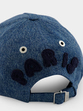 Ami Paris Blue Patch Trucker Cap