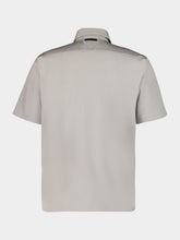 Prada Aluminium Grey Cotton Short-Sleeved Shirt