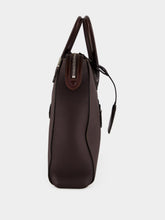 Santoni Dark Brown Leather Laptop Bag
