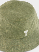 Ami Paris Laurel Green Cotton Bucket Hat