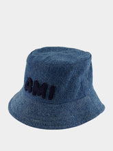 Ami Paris Blue Patch Bucket Hat