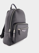 Santoni Black Tumbled Leather Backpack