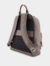 Santoni Brown Leather Backpack