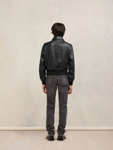 Ami Paris Zipped Leather Jacket
