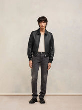 Ami Paris Zipped Leather Jacket