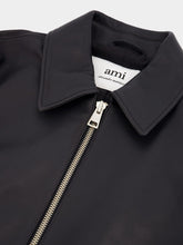 Ami Paris Zipped Leather Jacket