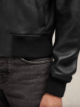 Ami Paris Zipped Leather Jacket