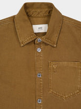 Ami Paris Hazelnut Brown Ami de Coeur Cotton Overshirt