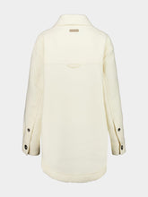 Ami Paris Ivory Boiled Wool Buttoned Jacket