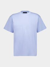 Prada Sky Blue Cotton Crewneck T-Shirt