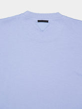 Prada Sky Blue Cotton Crewneck T-Shirt