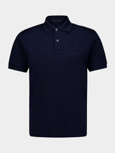Prada Navy Blue Cotton Polo Shirt