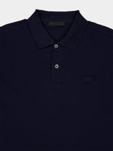 Prada Navy Blue Cotton Polo Shirt
