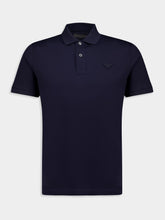 Prada Navy Cotton Piqué Polo Shirt