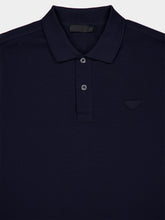 Prada Navy Cotton Piqué Polo Shirt