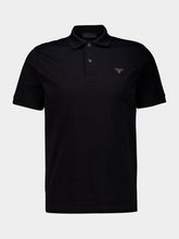 Prada Black Cotton Piqué Polo Shirt