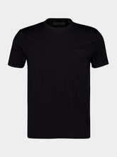 Prada Black Short-Sleeved Cotton Pullover