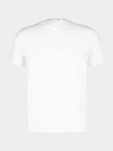 Prada White Short-Sleeve Crew Neck Cotton Pullover