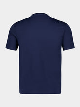 Prada Navy Blue Short-Sleeve Crew Neck Cotton Pullover
