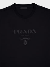 Prada Embossed Prada Logo Cotton T-shirt