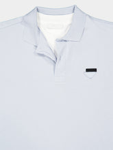 Prada Astro and White Layered Cotton Polo Shirt