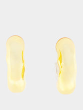 Ami Paris Gold and Silver Hammered Hoop Earrings