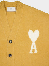 Ami Paris Mustard Alpaca Knit Cardigan