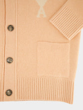 Ami Paris Powder Pink Alpaca Ami De Coeur Cardigan
