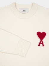 Ami Paris Off White Ami de Coeur Crewneck Sweater