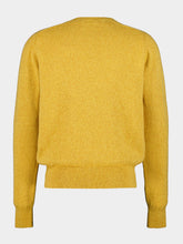 Ami Paris Heather Honey Ami de Coeur Wool V-Neck Jumper