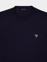 Prada Navy Wool Crew-Neck Sweater