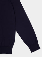 Prada Navy Wool Crew-Neck Sweater